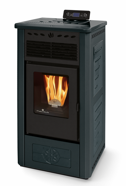 Poêle à granules en céramique - ORIGINE PHEBO Febe 5S-8 7.5 kW