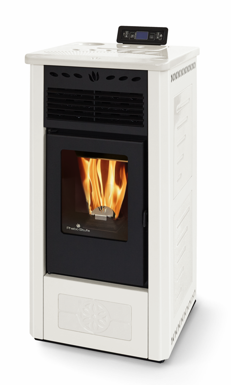 Poêle à granules en céramique - ORIGINE PHEBO Febe 5S-8 7.5 kW