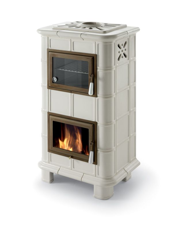 Poêle à bois avec four en céramique - ORIGINE PH Demetra 4S 11.8 kW