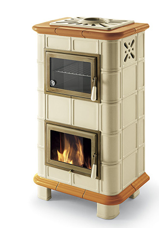 Poêle à bois avec four en céramique - ORIGINE PH Demetra 4S 11.8 kW