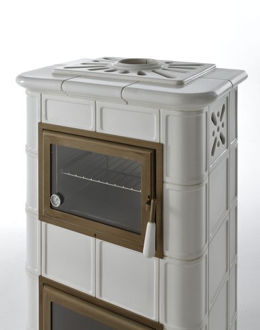 Poêle à bois avec four en céramique - ORIGINE PH Demetra 4S 11.8 kW