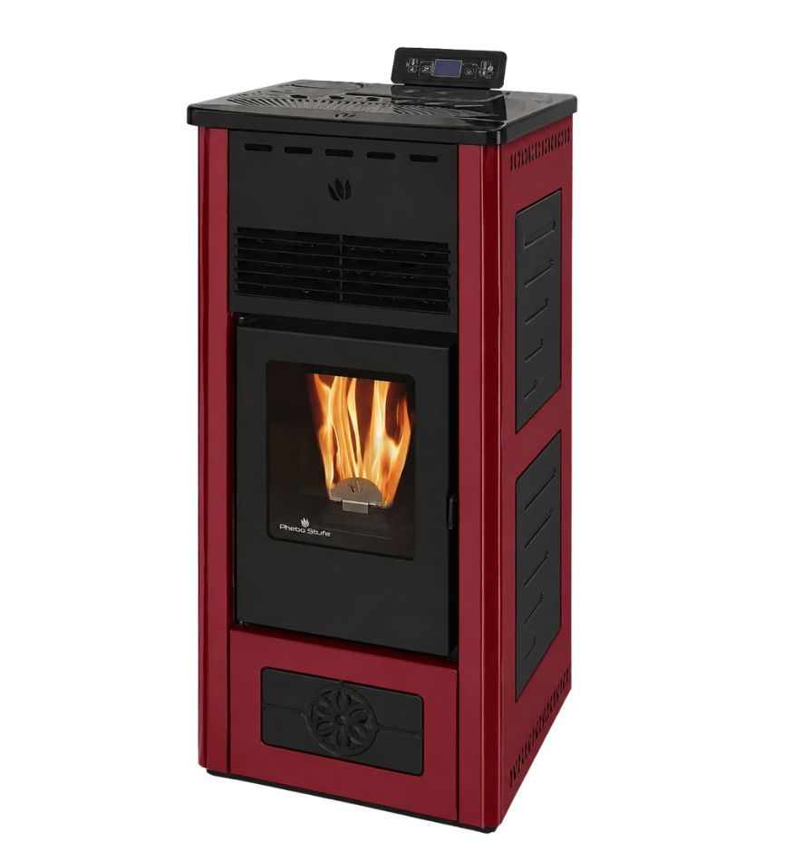 Poêle à granules en céramique - ORIGINE PHEBO Febe Bicolore 5S-XL 7.5 kW