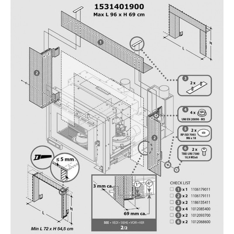 Insert à granulés LIERA 70 PLUS - Deville