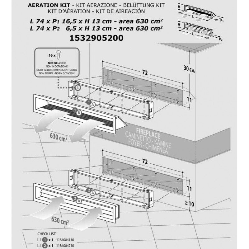 Insert à granulés LIERA 80 PLUS - Deville