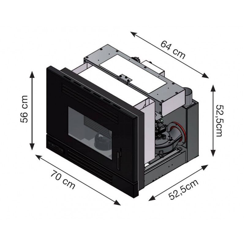 Insert à granulés METTI 8 PLUS - Invicta