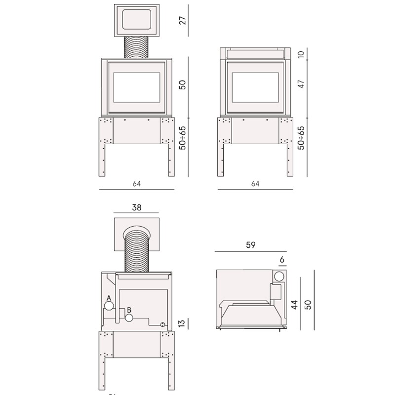 Insert à granulés PONENTE 7 - Cadel