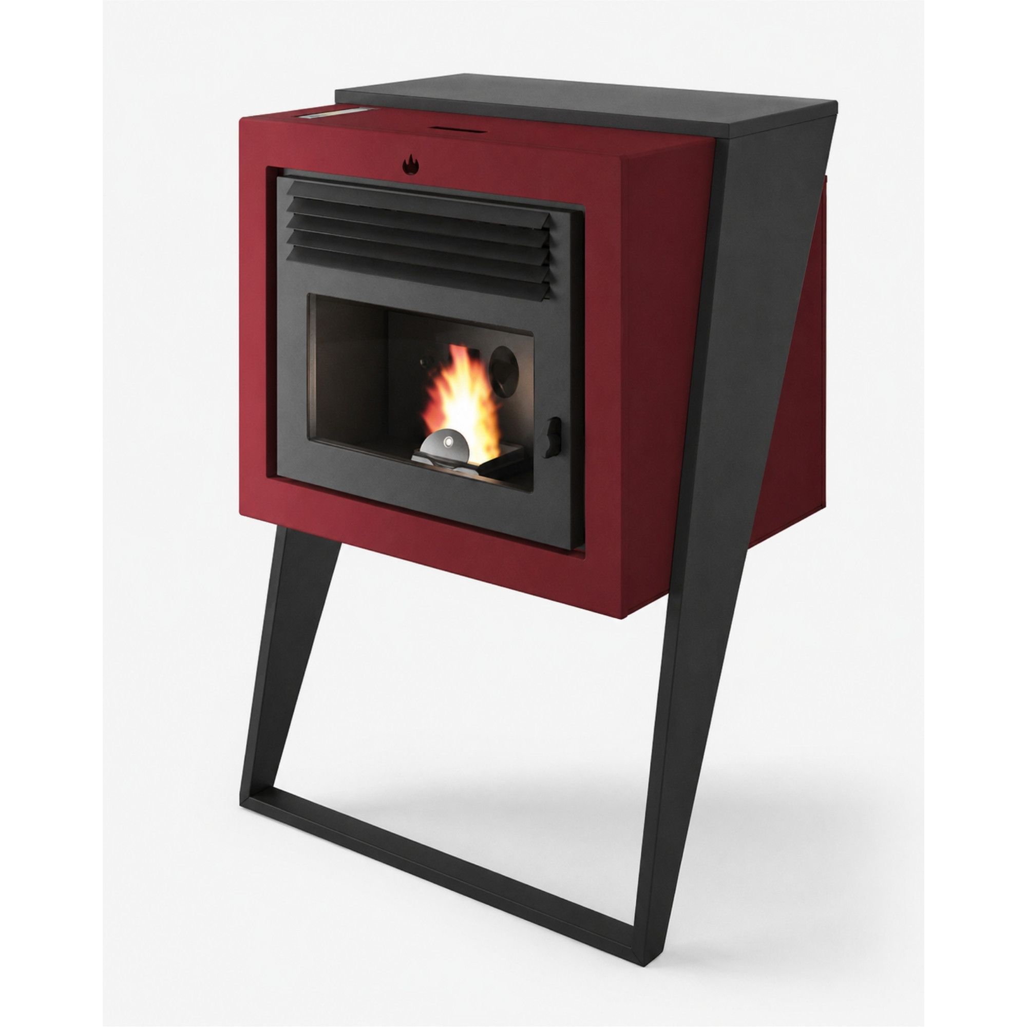 Poêle à granulés suspendu - ORIGINE PHEBO Q-bix 7.8 kW