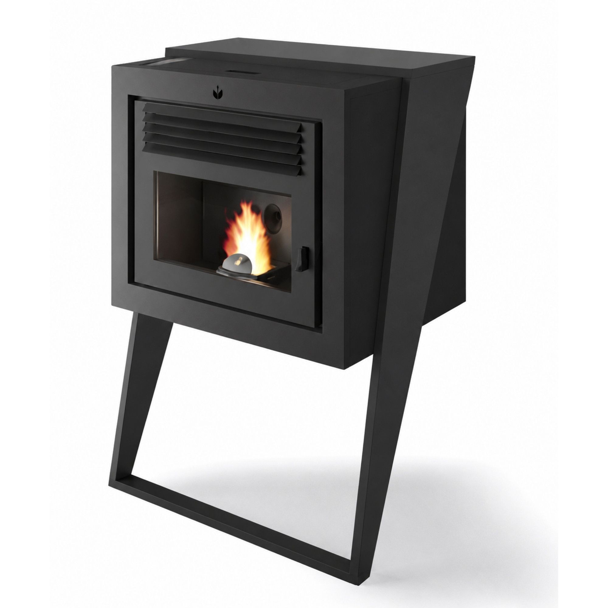 Poêle à granulés suspendu - ORIGINE PHEBO Q-bix 7.8 kW