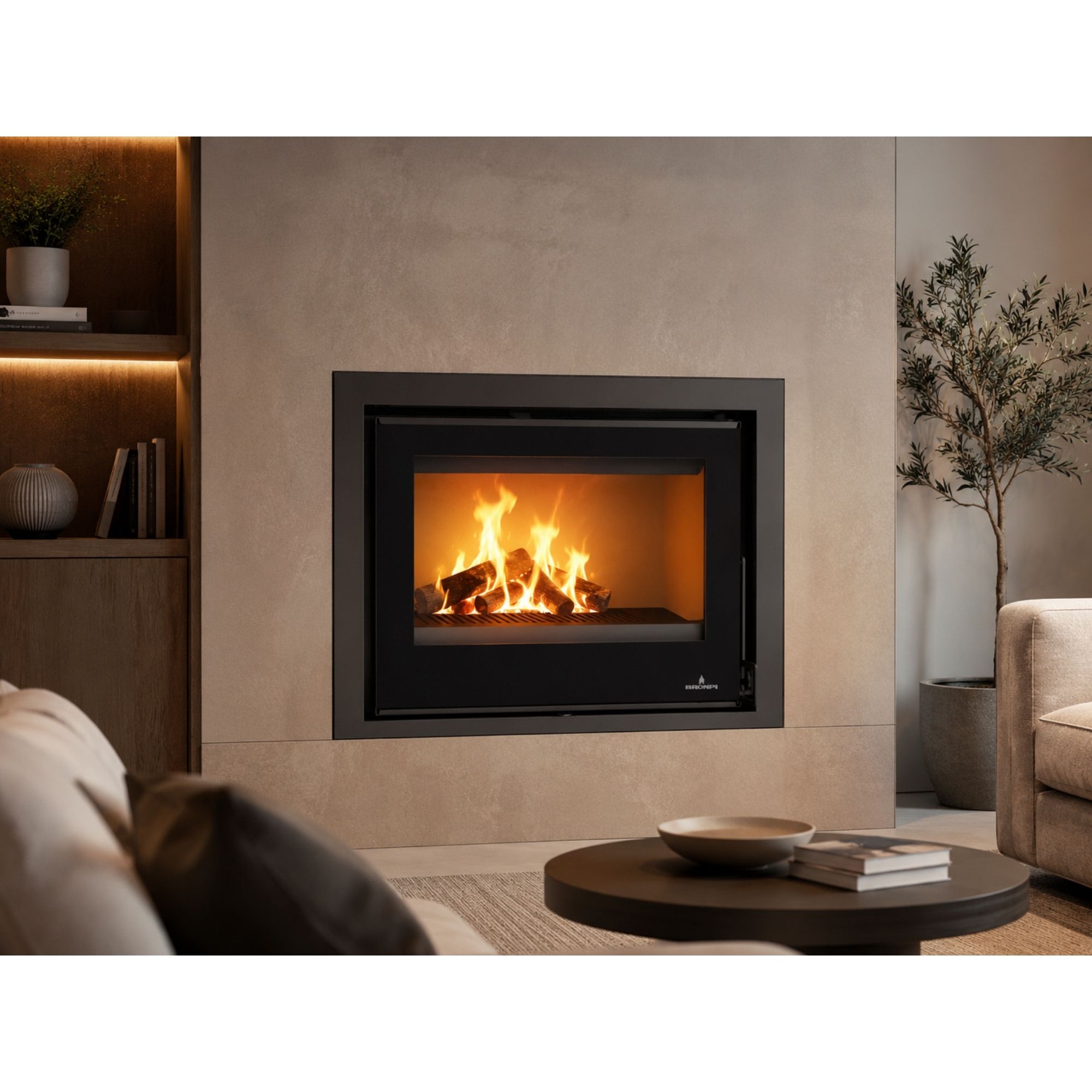 Insert à bois ventilé canalisable - BRONPI Rioja Vision 13 kW