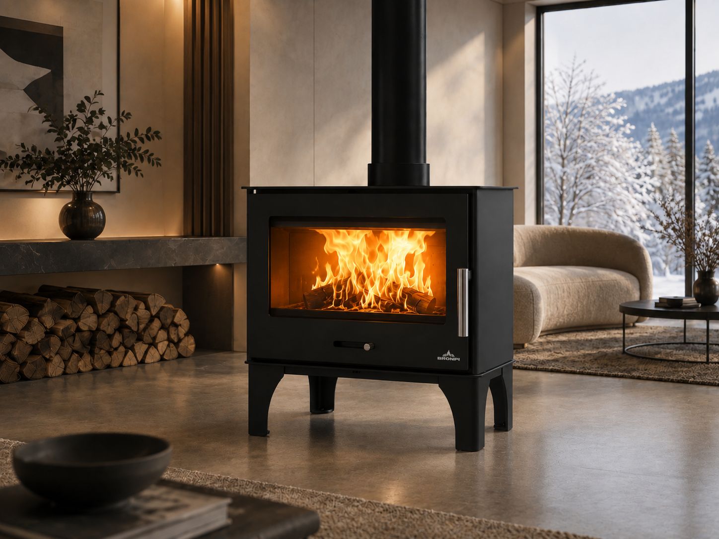 Poêle à bois - BRONPI Sena Plus 13 kW