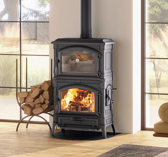 Poêle à bois avec four - LA NORDICA Isotta Forno.16 9.7 kW