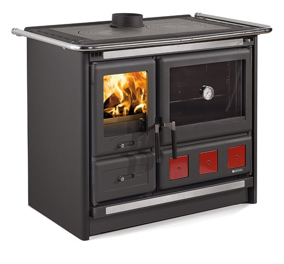 Cuisinière à bois raccordable - LA NORDICA Rosa XXL.16 Steel 10.5 kW