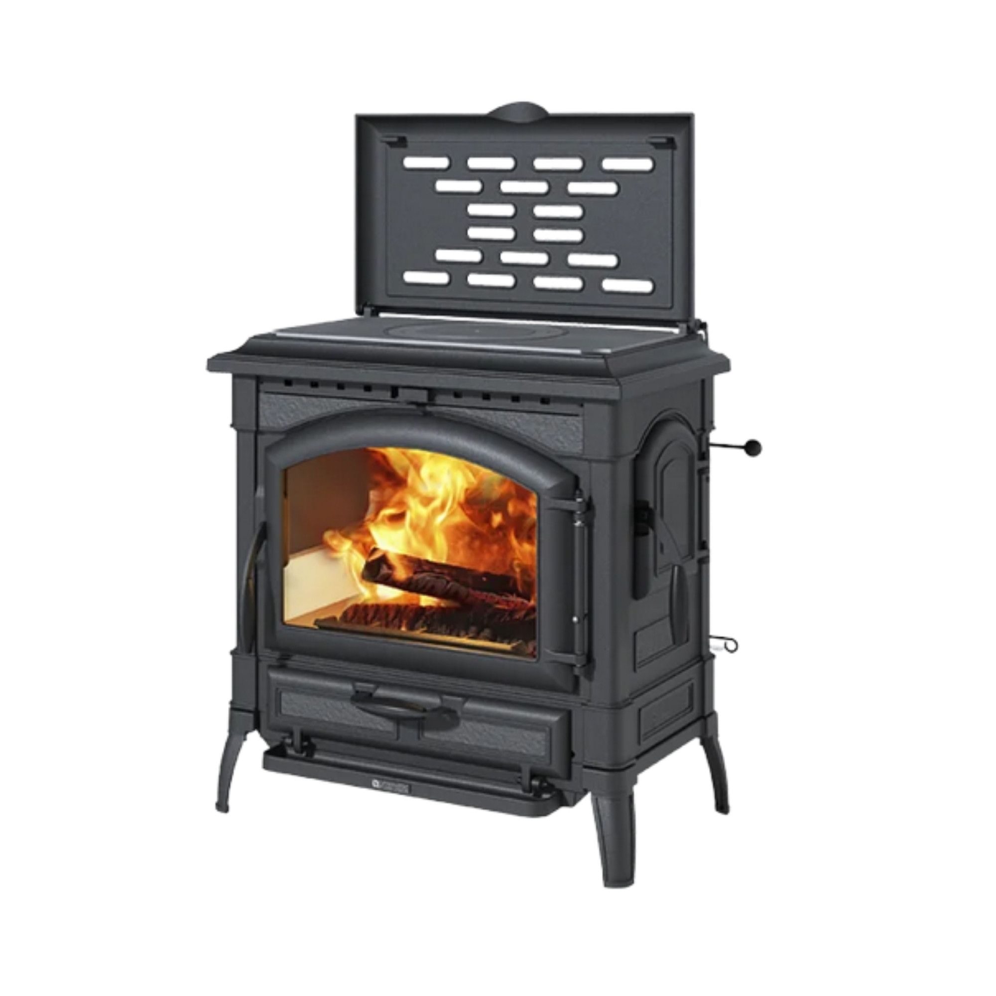 Poêle à bois en fonte - LA NORDICA Isotta con cerchi LEAN 9.3 kW