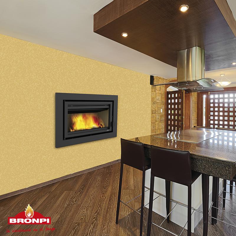 Insert à bois ventilé canalisable - BRONPI Florida-P 15 kW