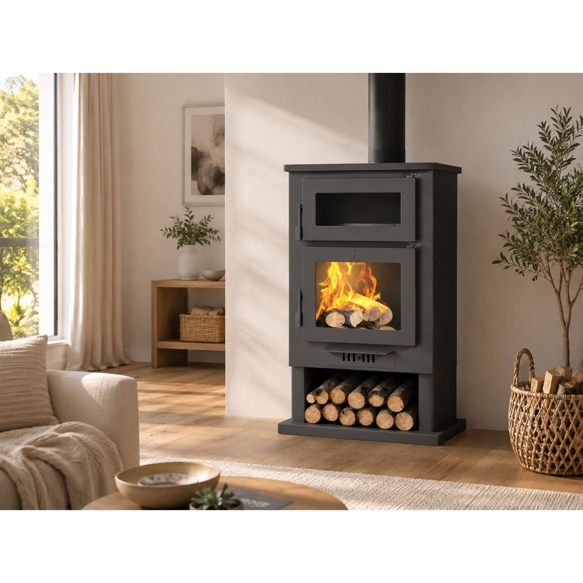 Poêle à bois avec four - FIREMATIC Nevada 11.2 kW