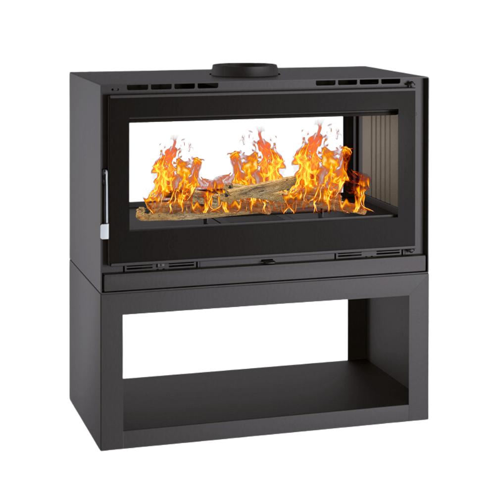Poêle à bois 2 vitres - FIREMATIC Ottawa - S 12.6 kW