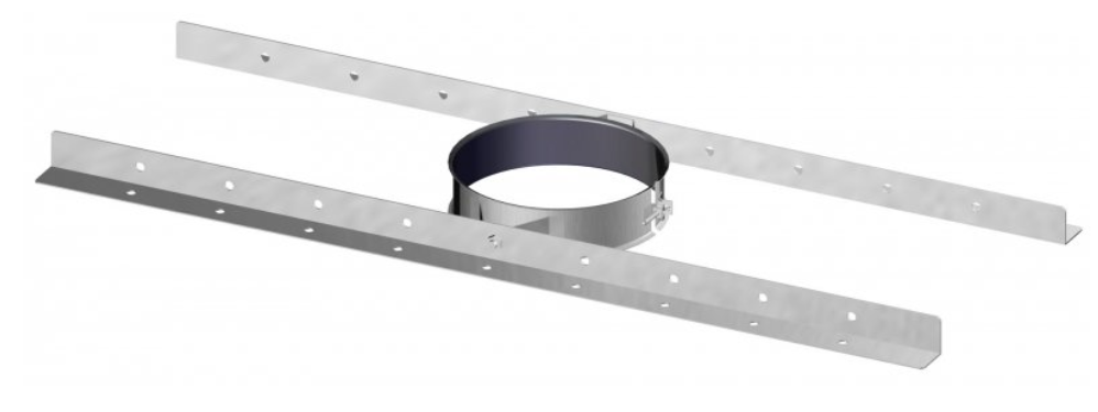 Support au toit avec profil Ø80mm - DW 316L/304