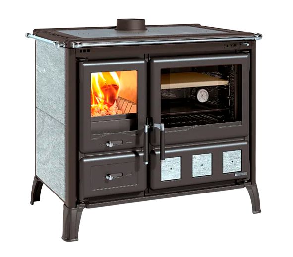 Cuisinière à bois raccordable - LA NORDICA Gardenia XXL Pierre 10.5 kW