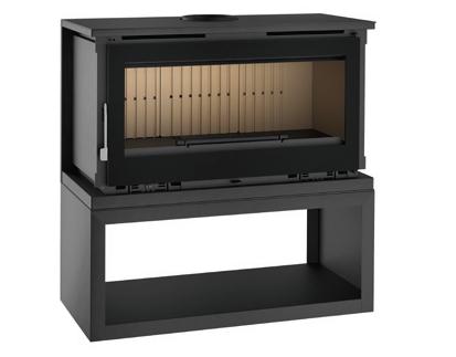 Poêle à bois raccordable avec bûcher - FIREMATIC Toronto - M 12.8 kW