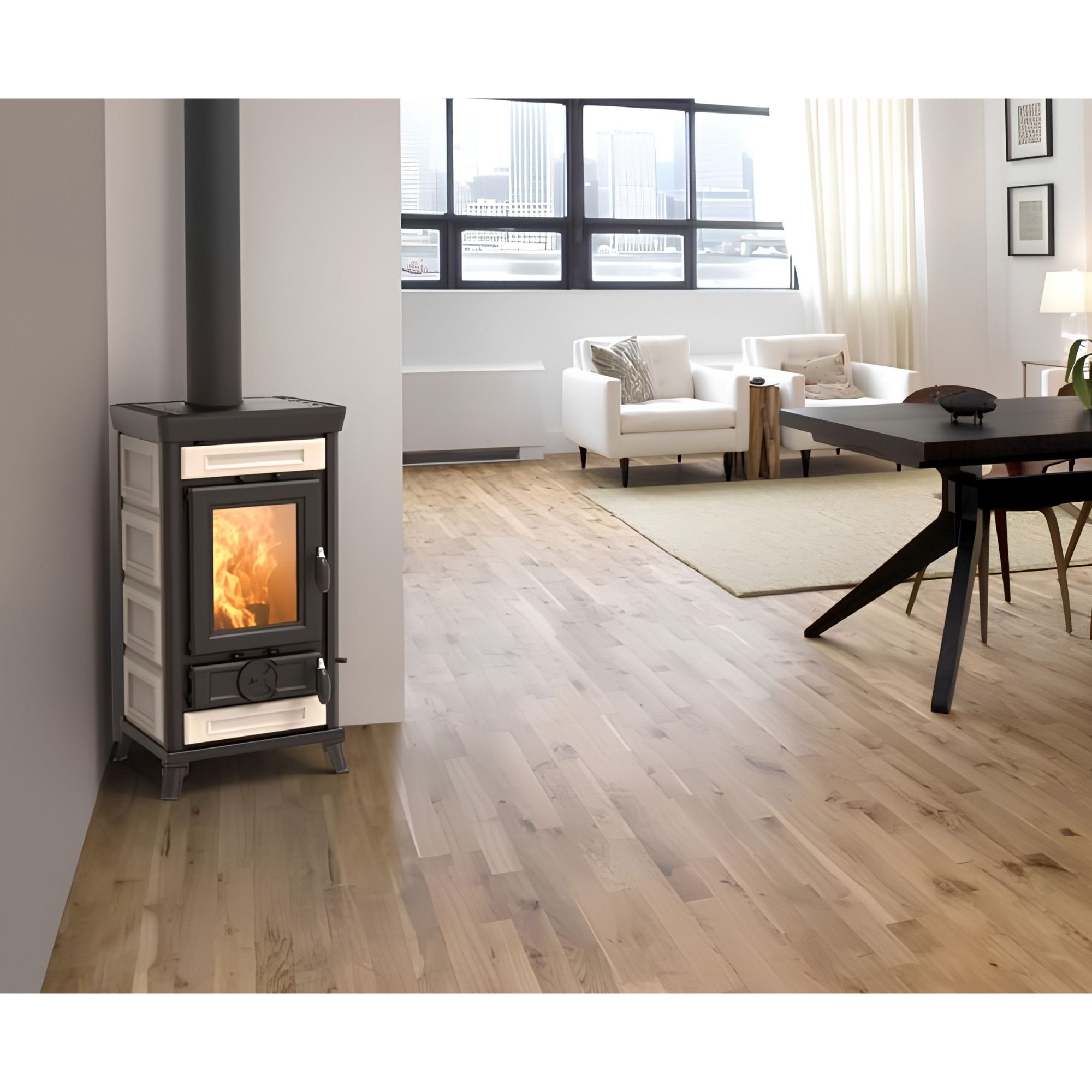 Poêle à bois en céramique - THERMOROSSI Sofia Evo 5 Maiolica 7.3 kW