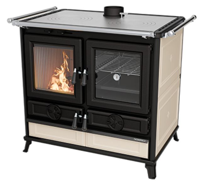 Cuisinière à bois en céramique - THERMOROSSI Viola Evo 12.1 kW