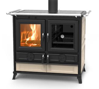 Cuisinière à bois en céramique - THERMOROSSI Viola Evo 12.1 kW