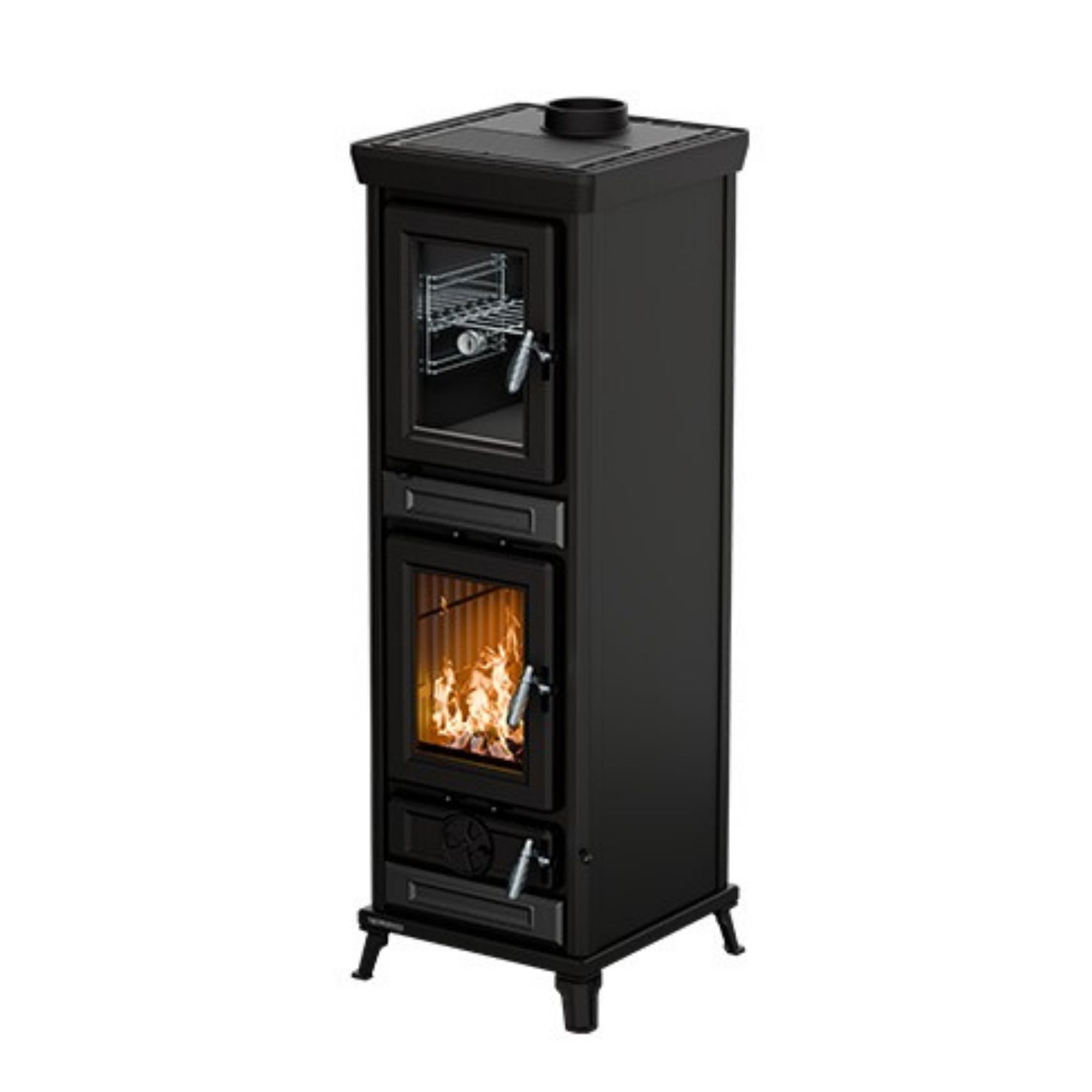 Poêle à bois avec four en fonte - THERMOROSSI Agnese Evo6 Easy 7.5 kW
