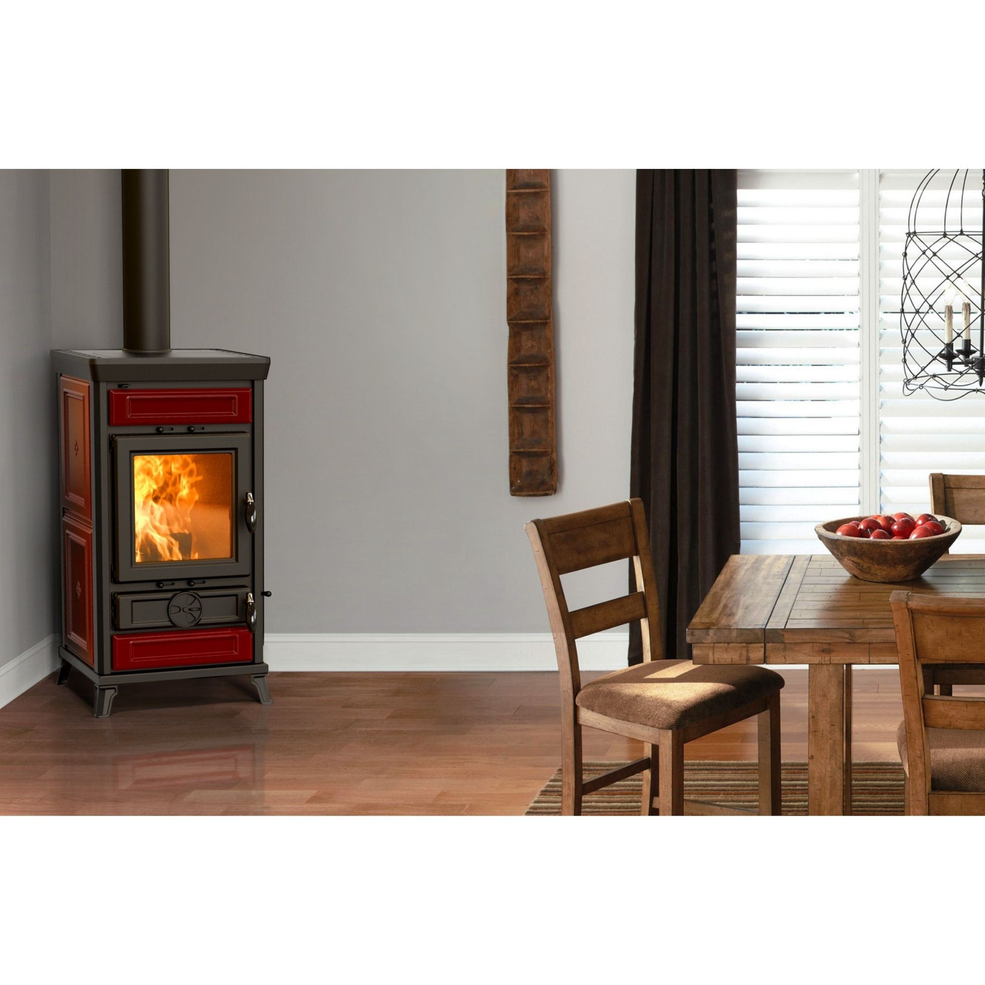 Poêle à bois en céramique - THERMOROSSI Ilaria Evo6 Maiolica 11.4 kW