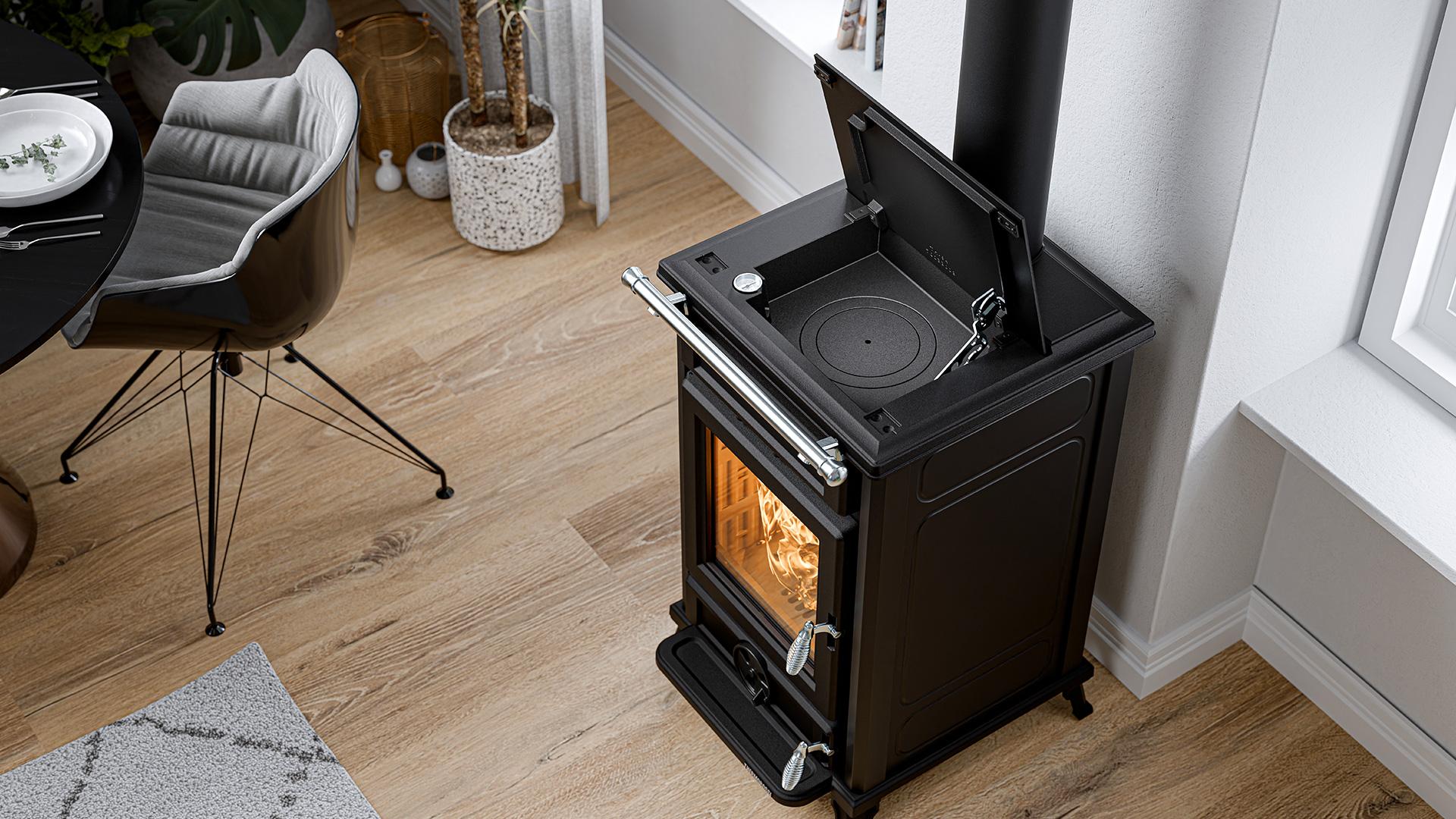 Poêle à bois en fonte - THERMOROSSI Filò Evo 10.8 kW