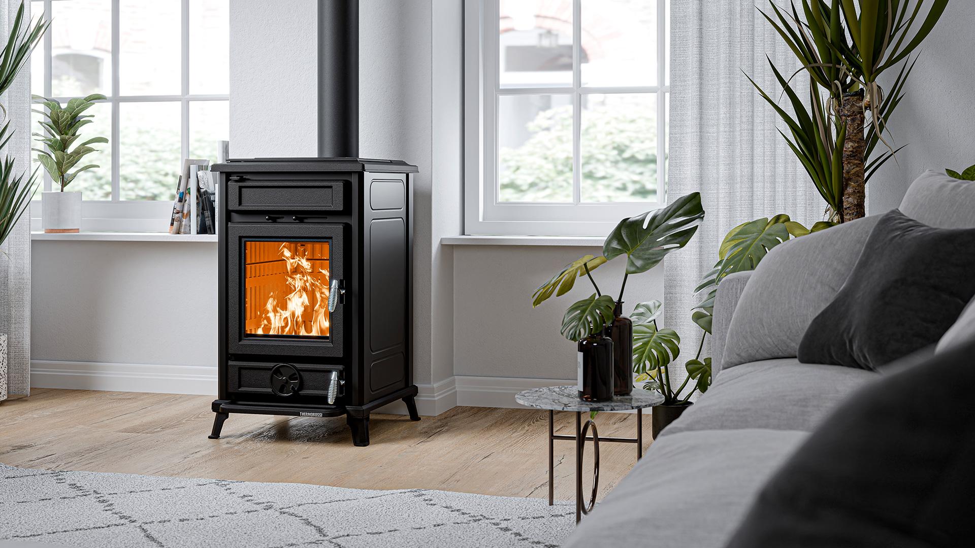 Poêle à bois en fonte - THERMOROSSI Filò Evo 10.8 kW