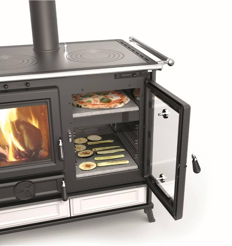 Cuisinière à bois en céramique - THERMOROSSI Margherita Evo 12.1 kW