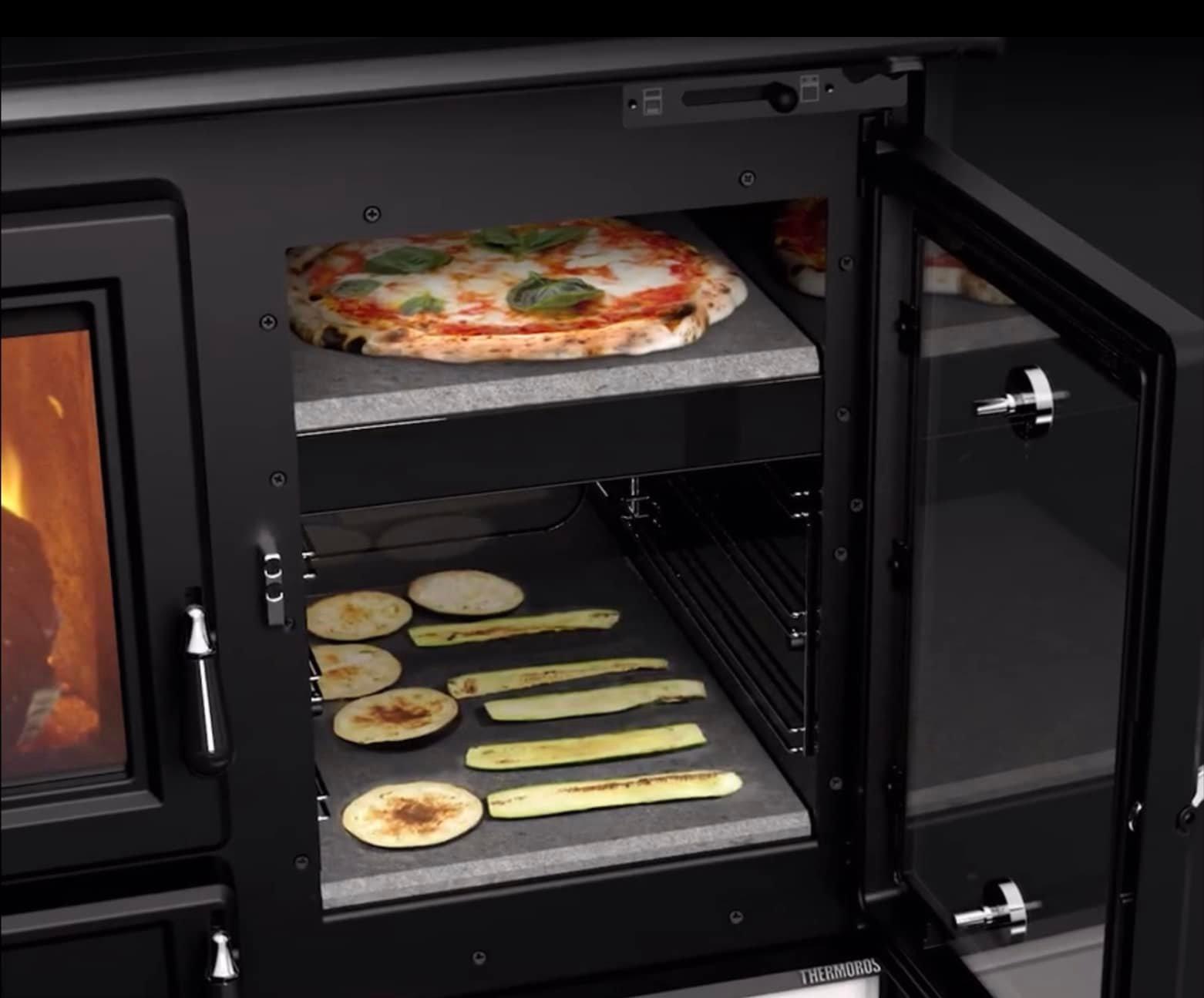 Cuisinière à bois en céramique - THERMOROSSI Margherita Evo 12.1 kW