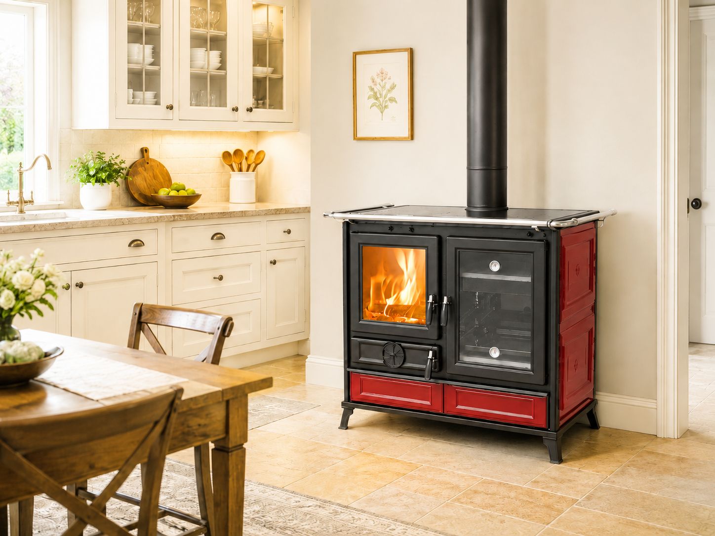 Cuisinière à bois en céramique - THERMOROSSI Margherita Evo 12.1 kW