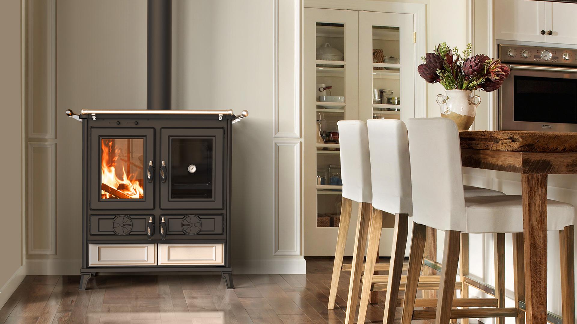 Cuisinière à bois en céramique - THERMOROSSI Violetta Evo 8.2 kW