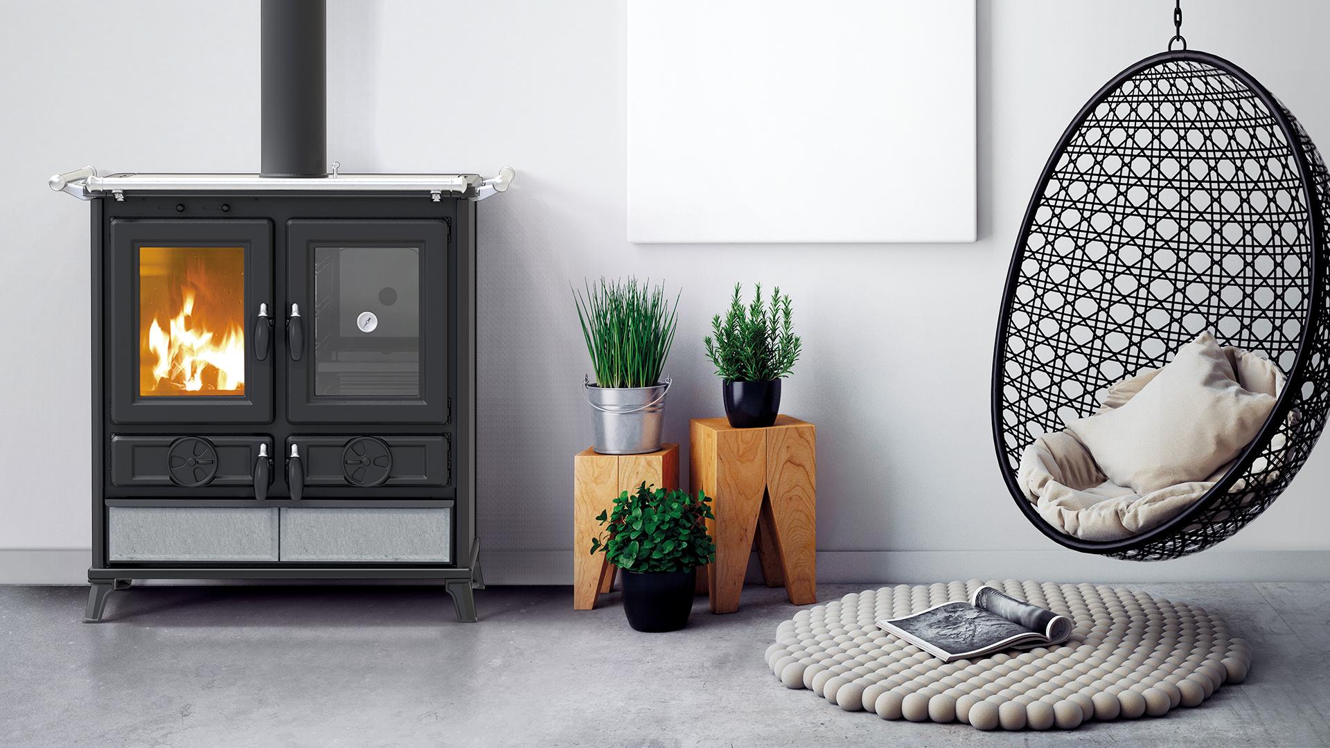 Cuisinière à bois en pierre - THERMOROSSI Violetta Evo Stone 8.2 kW