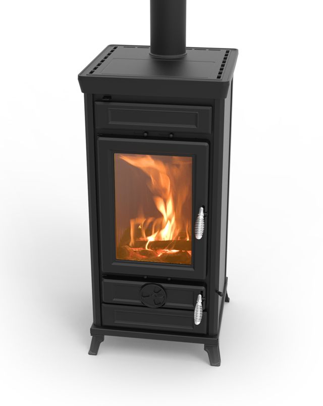 Poêle à bois en fonte - THERMOROSSI Vittoria Easy 12.7 kW