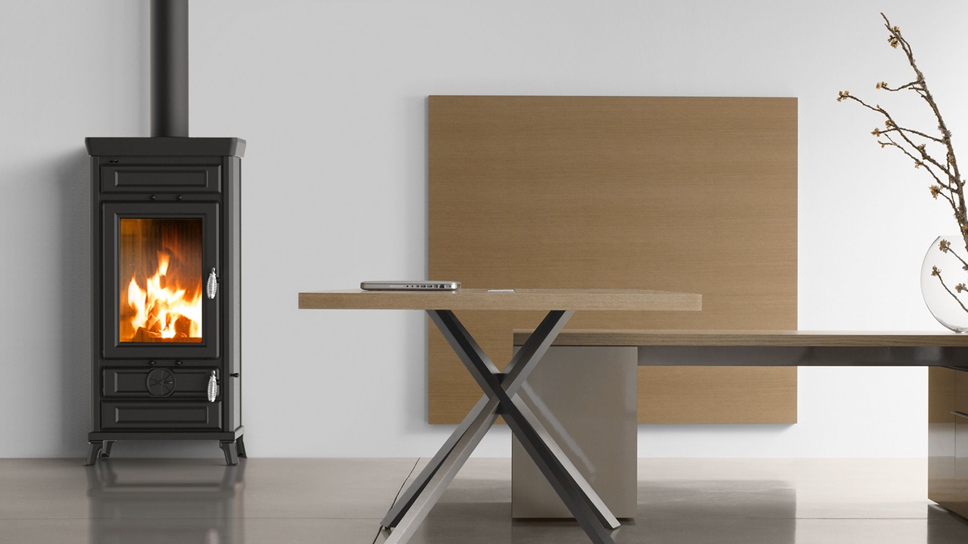 Poêle à bois en fonte - THERMOROSSI Vittoria Easy 12.7 kW